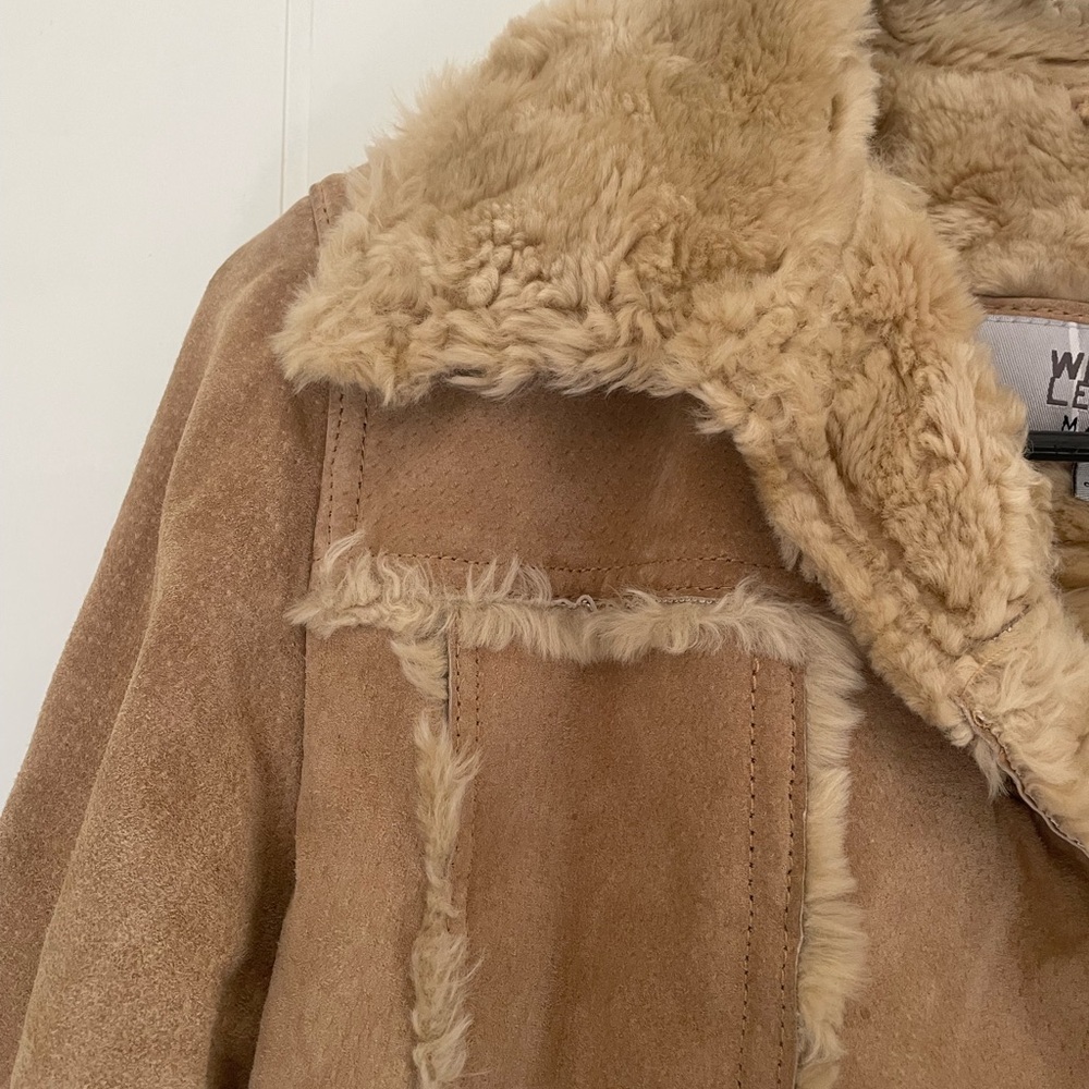Tan Shearling Jacket - image 2